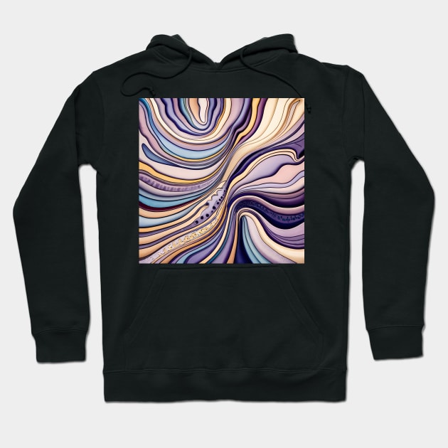 Abstract fluid art Hoodie by IOANNISSKEVAS